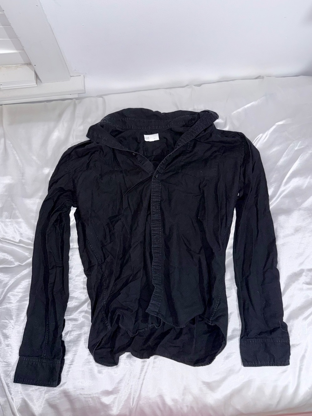 GAP Men's Black Lightweight Polo Shirt